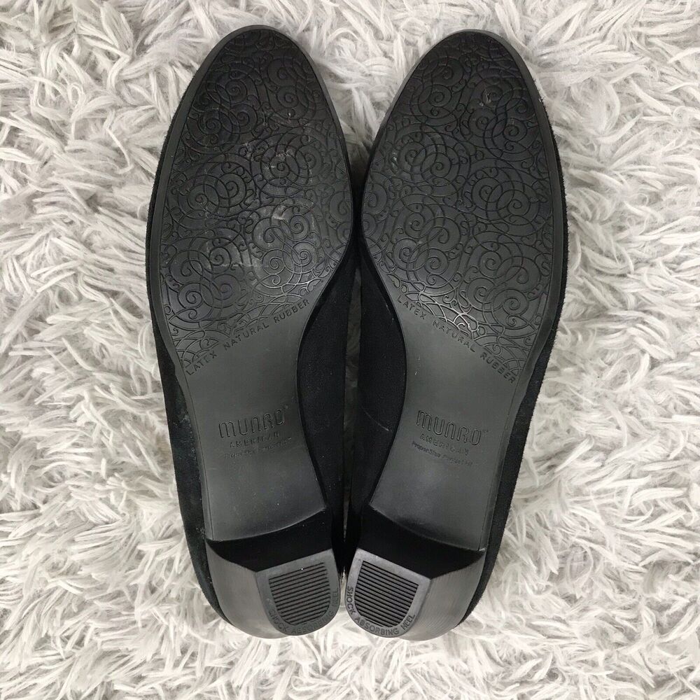 Munro American Mara Women's Heels Pumps Black Suede Size US 6 M - Picture 6 of 9